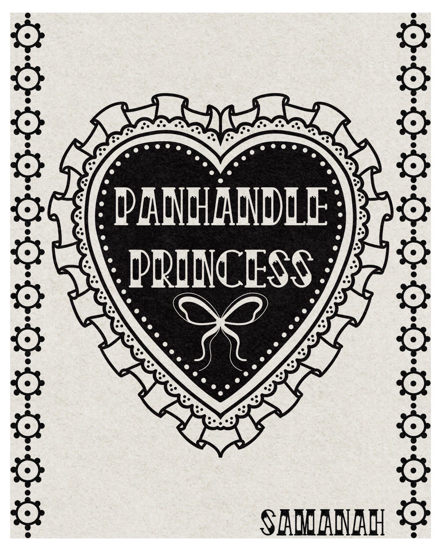 Panhandle Princess Heart Print